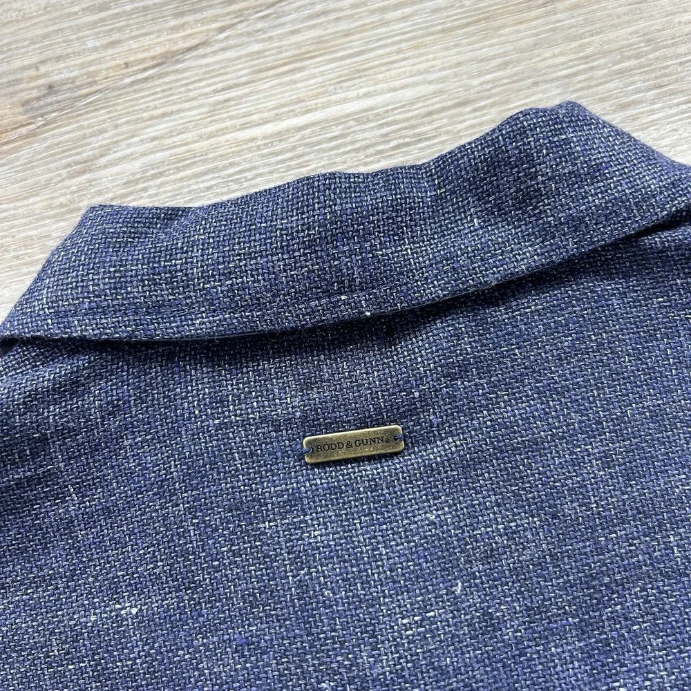 NWT Rodd & Gunn Small The Cascades Bluestone Linen Wool Blend Shirt‎ Jacket